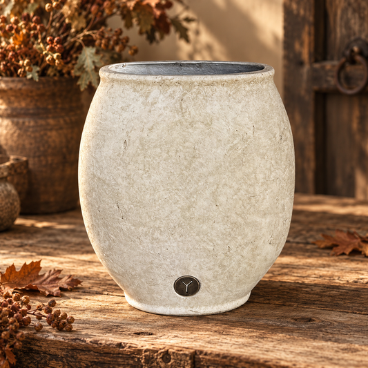 Brynxz Planter Oval Tall S Majestic Taupe – smalle ovale pot