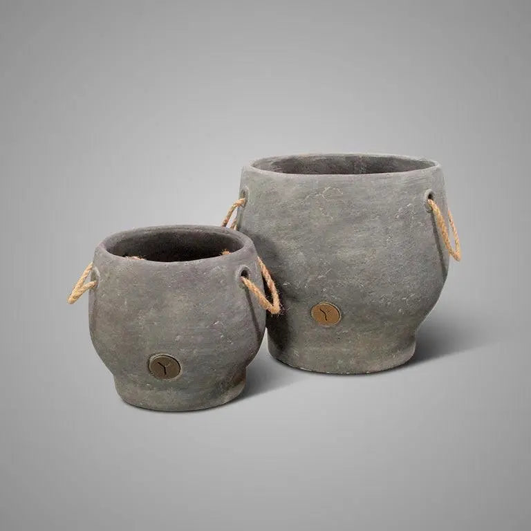 Brynxz Planter with Rope Handle M – Stoneware Plantenpot | Brynxzonline.nl