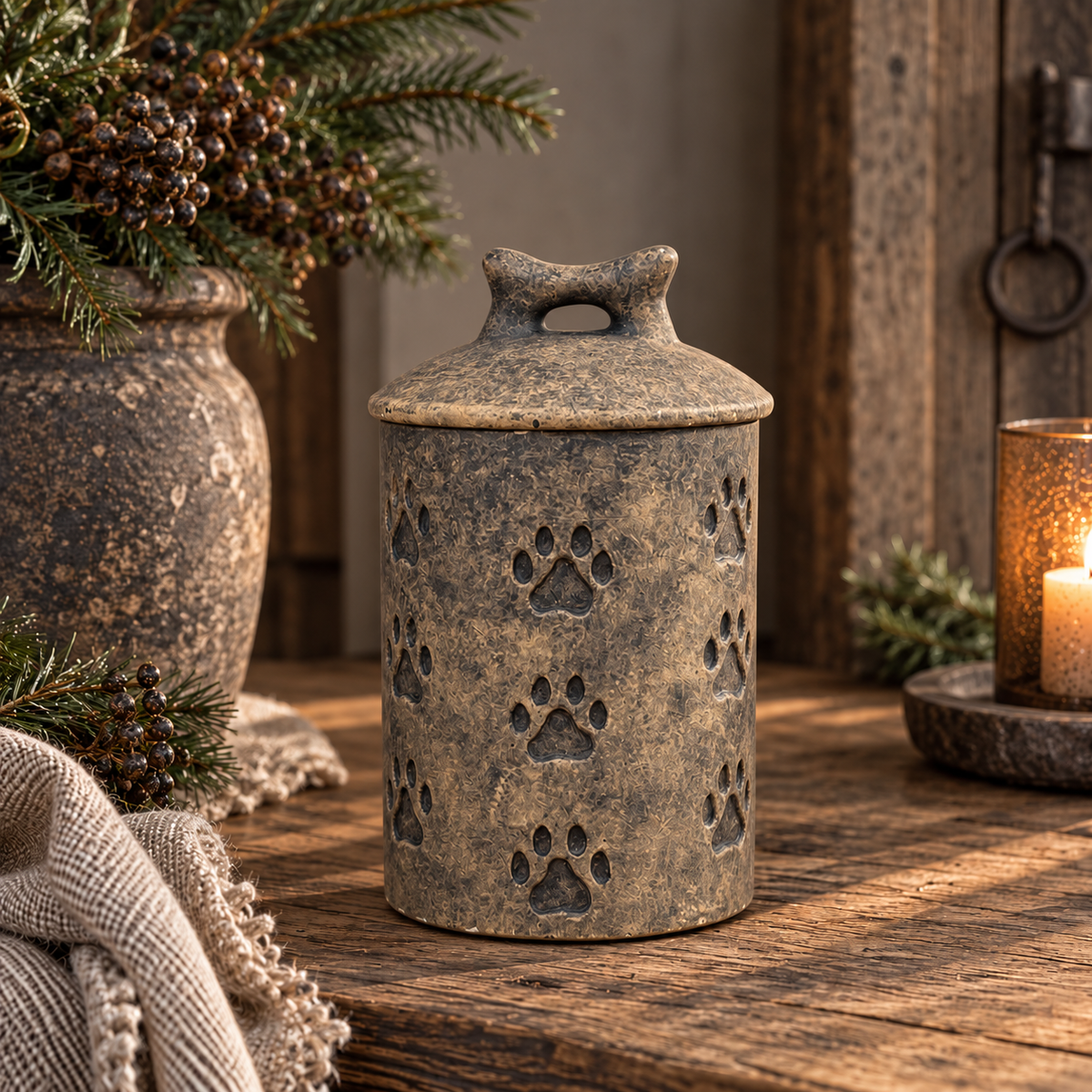 Brynxz Pots Jet's Storage, foto 4 – opbergpot met hondenprint, Majestic Brown