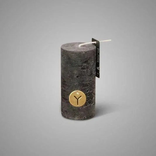 Brynxz Rustic Candle Black 5x10 cm, sfeerkaars