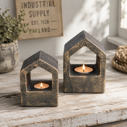 Brynxz Set of 2 Tealighthouses – Brynxz waxinelicht huisjes | Brynxzonline.nl