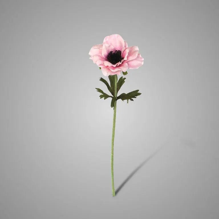Sylxz Single Anemoon Roze, zijden kunstbloem