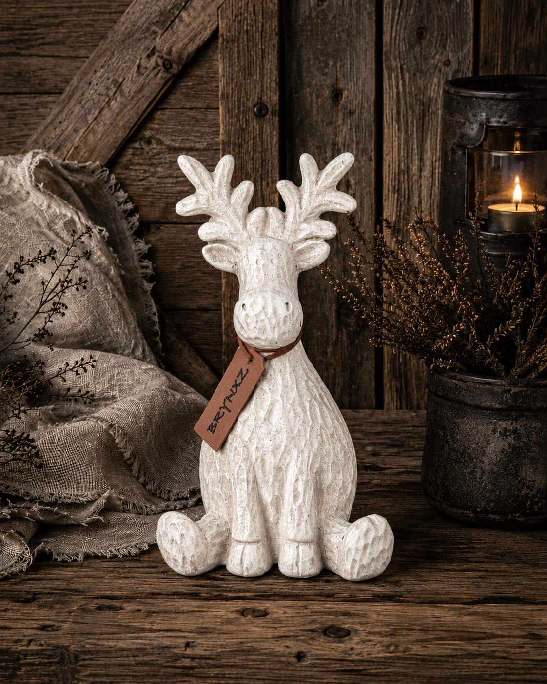 Brynxz Sitting Rudolph Himself L – Brynxz keramiek rendier