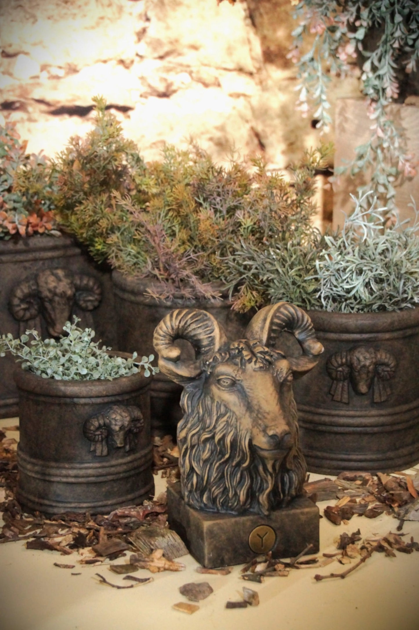Brynxz Statue Ram – Landelijke Keramiek Decoratie | Brynxzonline.nl