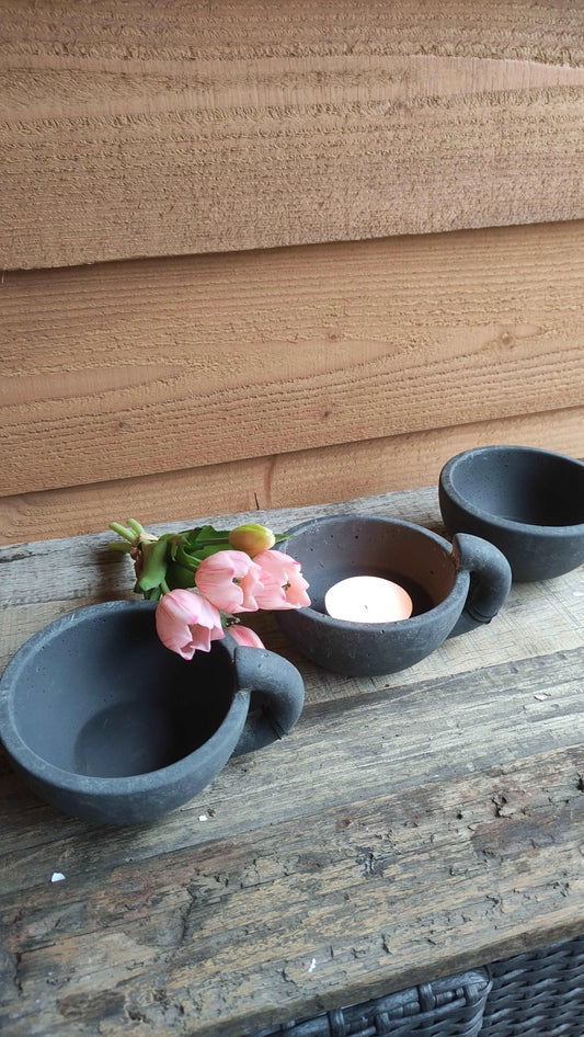 Brynxz Tealightcup Idylle L – Aardewerk Kandelaar | Brynxzonline.nl