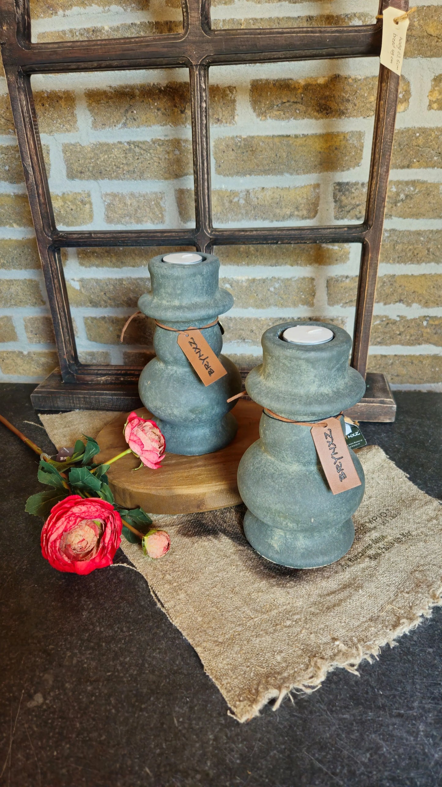 Brynxz Tealightholder New L – Aardewerk Kandelaar | Brynxzonline.nl