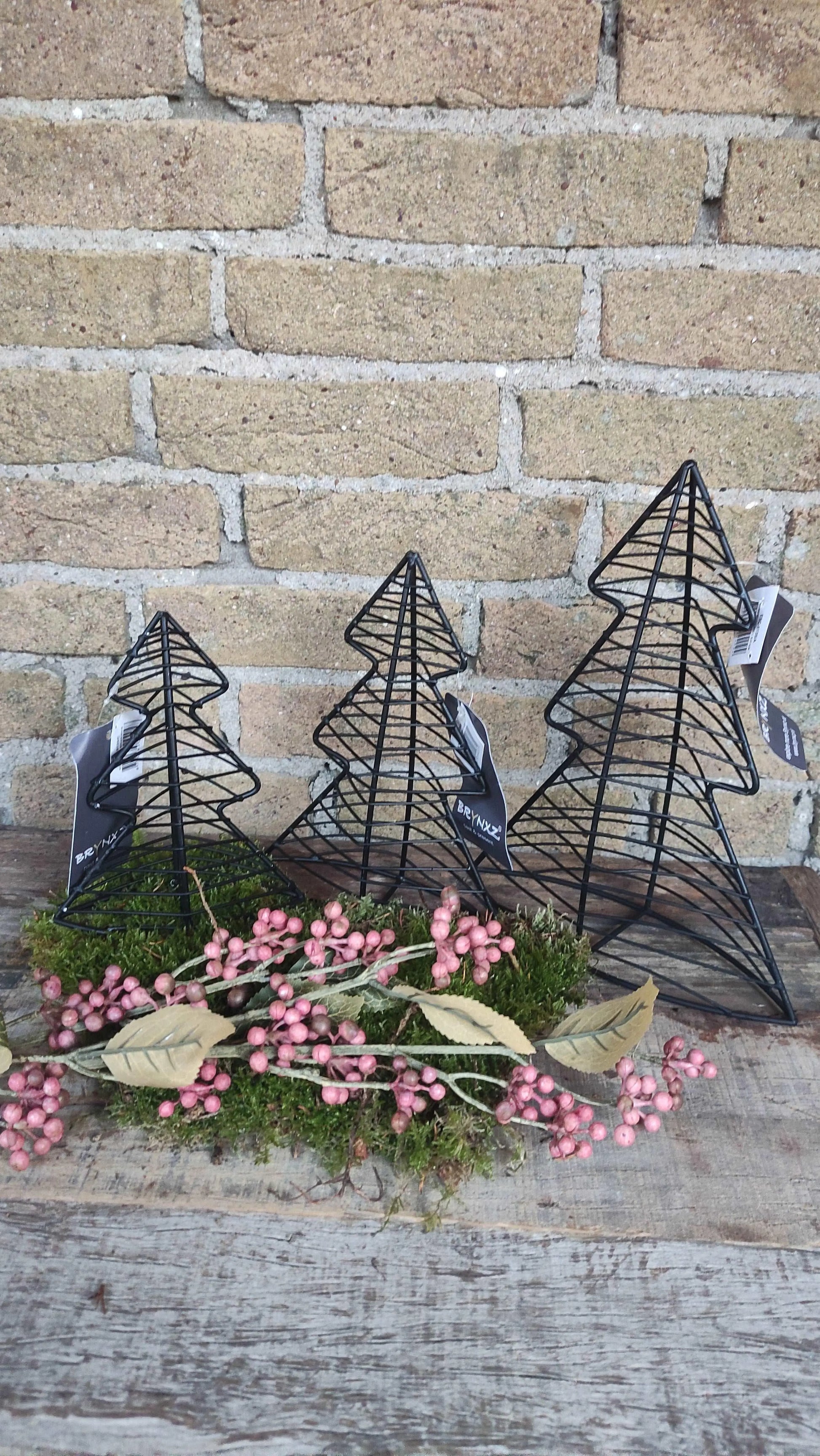 Brynxz X-Tree Minimalistic Set van 3 – Aardewerk Kerstdecoratie | Brynxzonline.nl