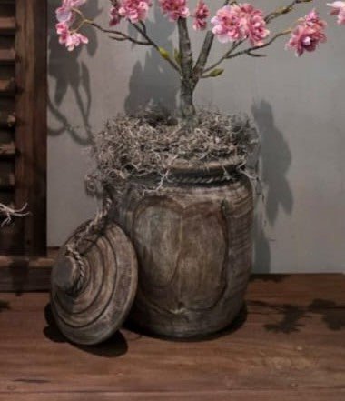 Houten Pot met Deksel L – houten pot met deksel | Brynxzonline.nl