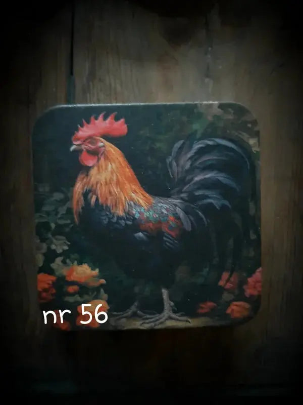Onderzetter nr 56 – onderzetter haan | Brynxzonline.nl