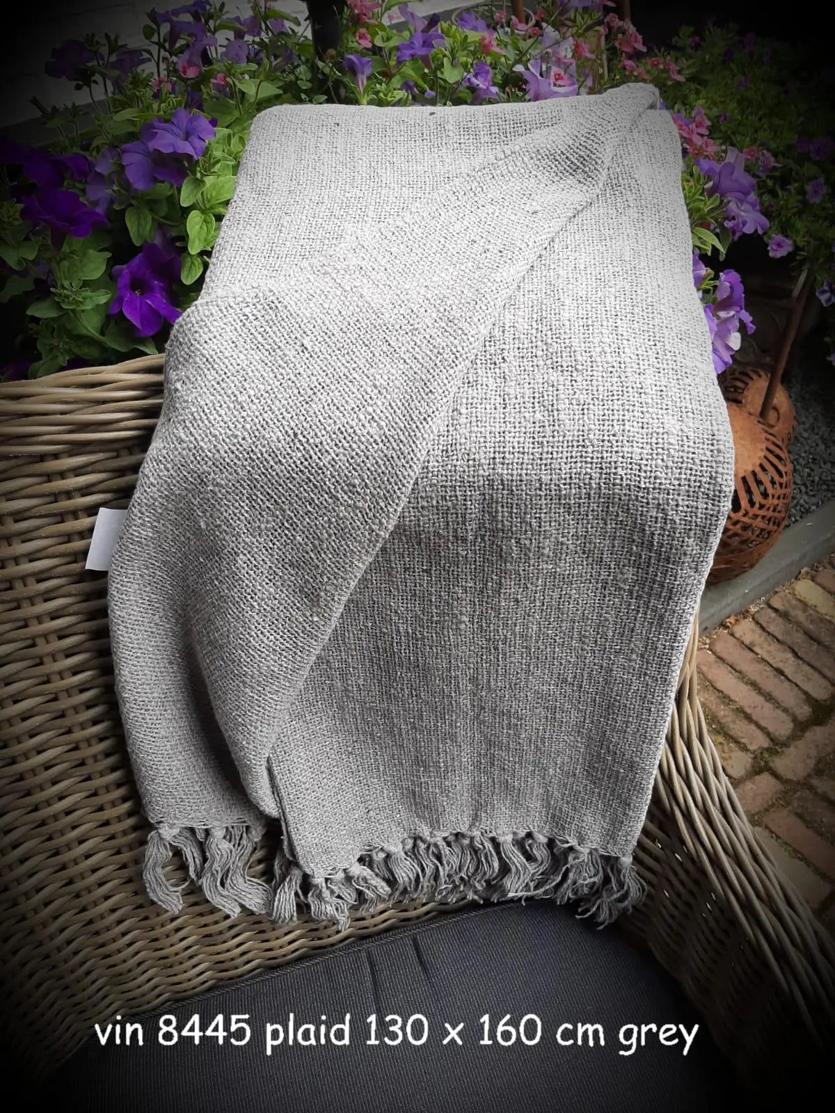 Plaid Grijs – Landelijke Decoratie Accessoire | Brynxzonline.nl