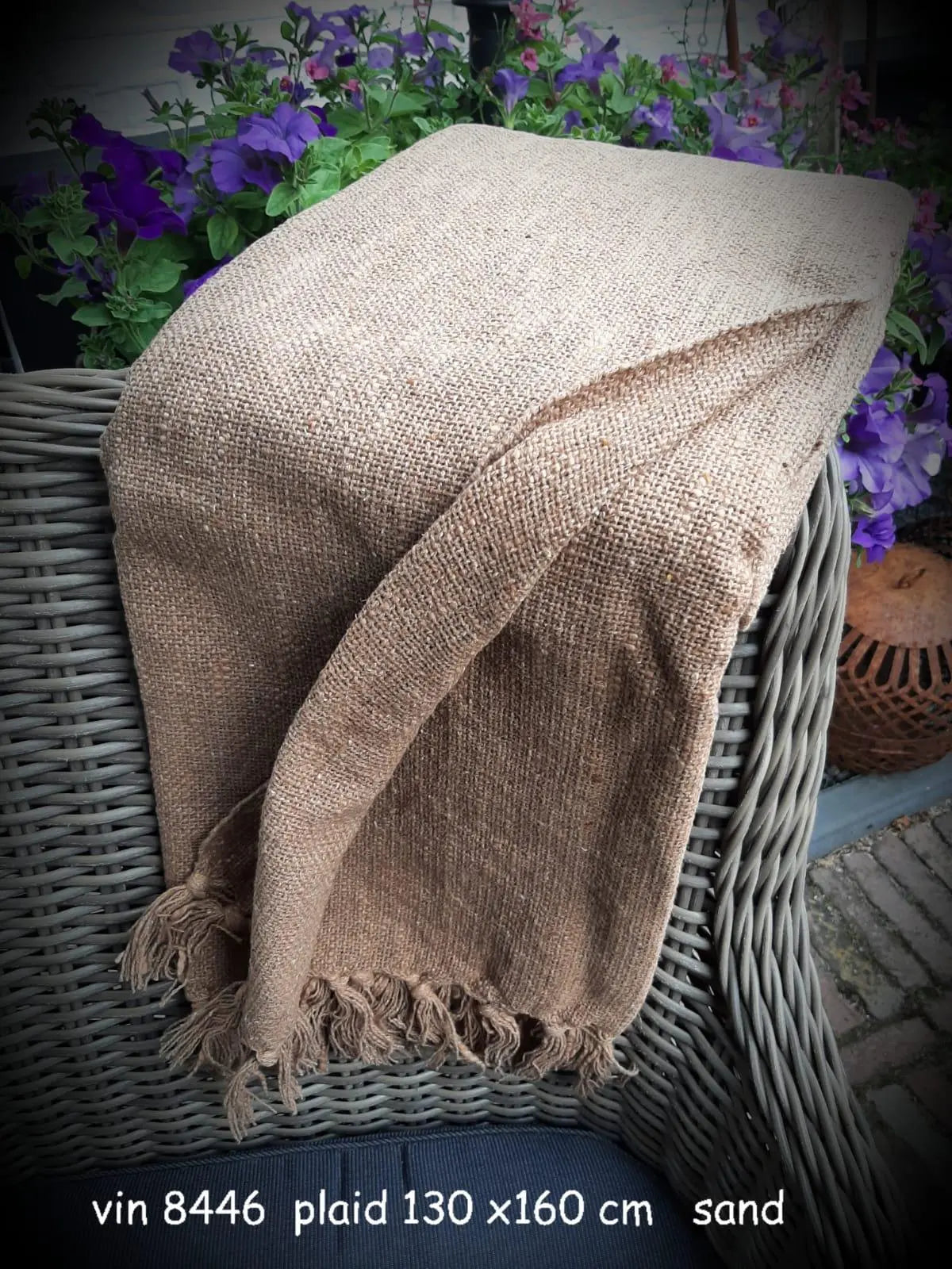 Plaid Zand – Landelijke Decoratie Accessoire | Brynxzonline.nl
