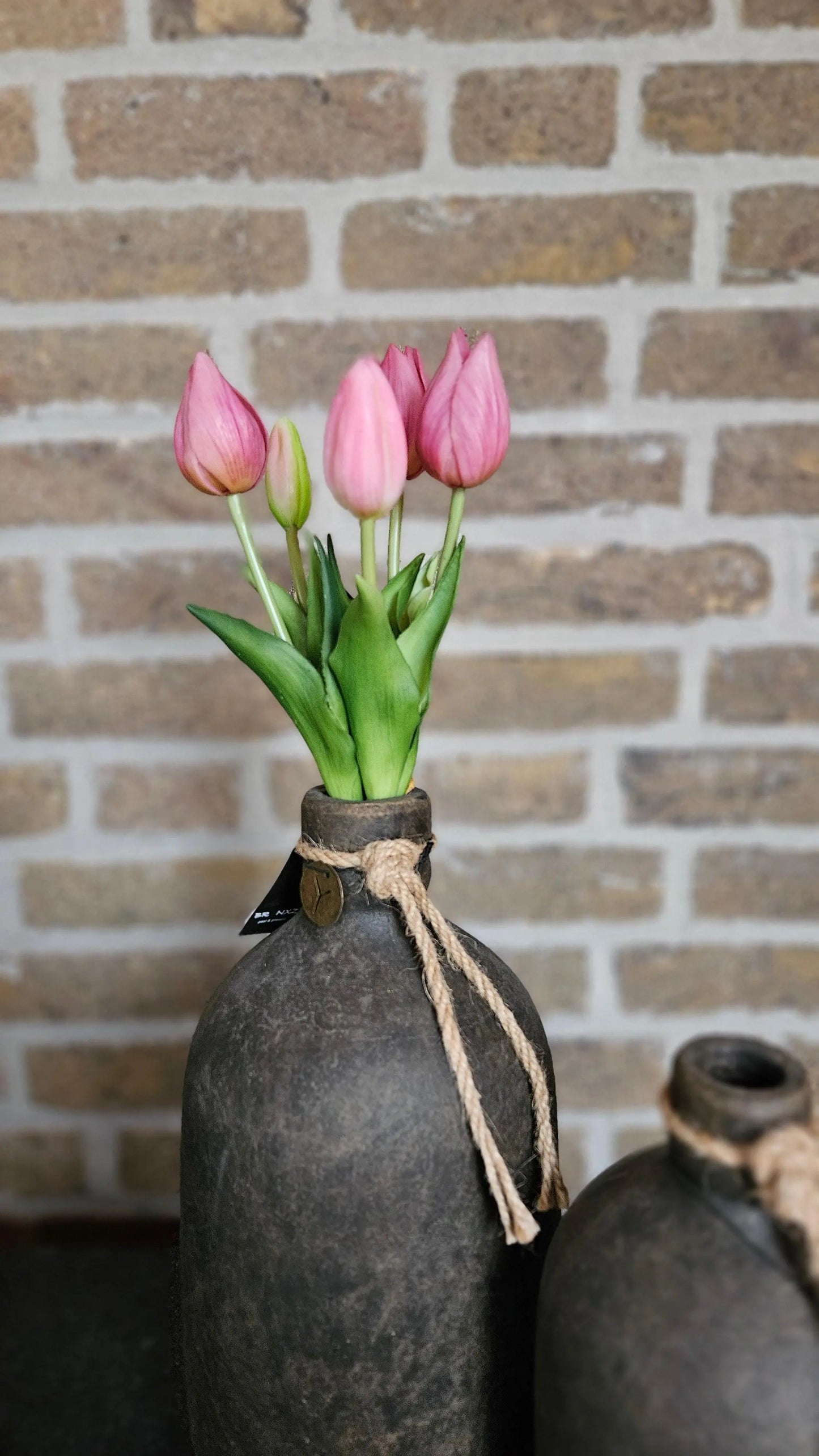 Real Touch Tulpen 25 cm Roze – Zijden Kunstbloem | Brynxzonline.nl