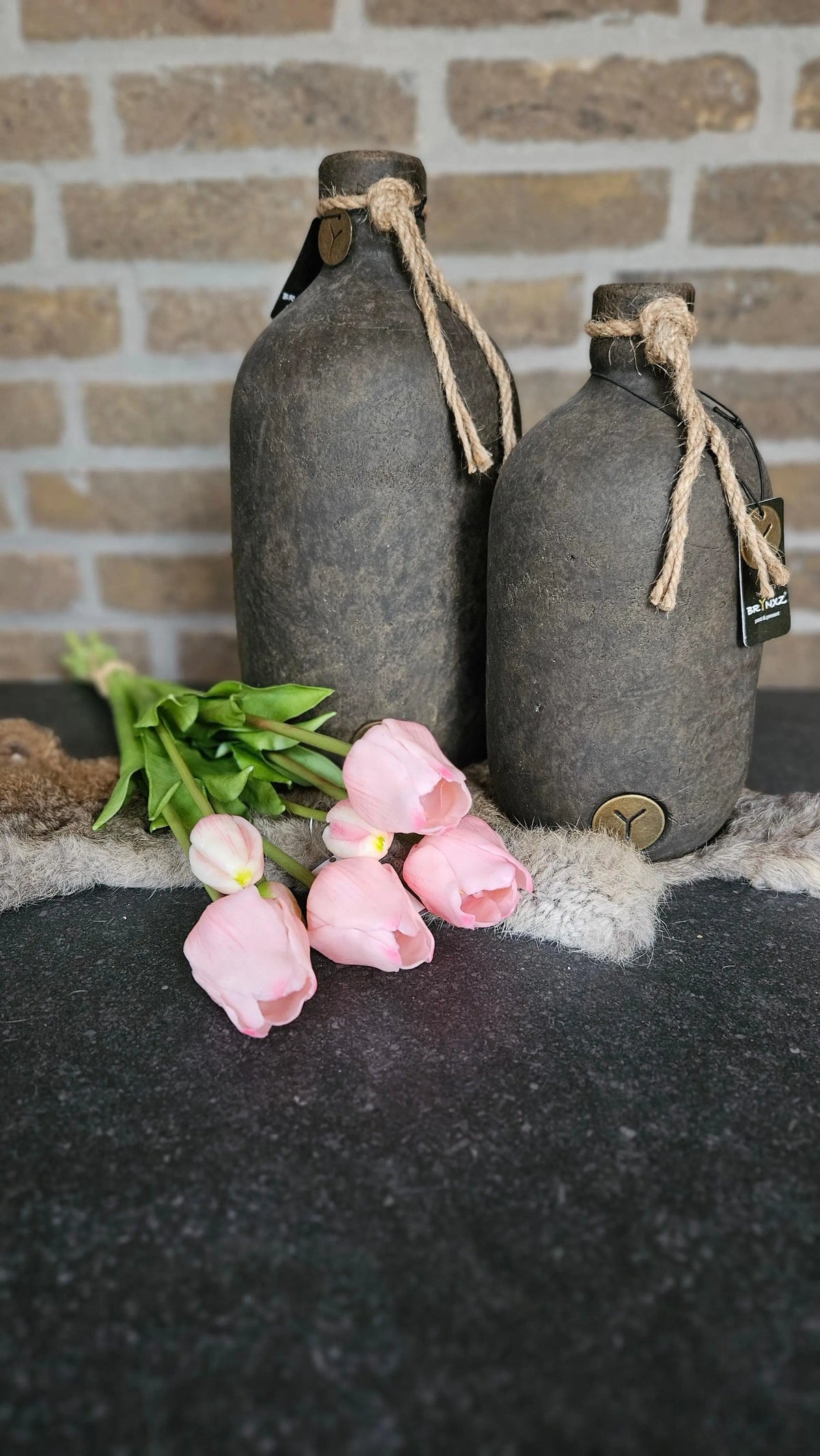 Real Touch Tulpen 46 cm Licht Roze – Zijden Kunstbloem | Brynxzonline.nl