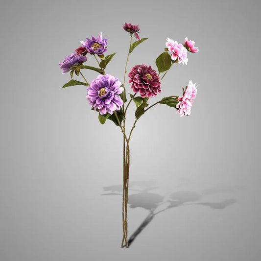 Sylxz Zinia Blue/Purple/Pink 72 cm – kunstbloemen | Brynxzonline.nl