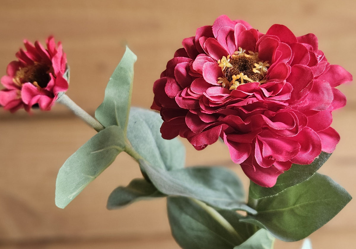 Sylxz Zinia – kunstbloem van 66 cm, productfoto 3