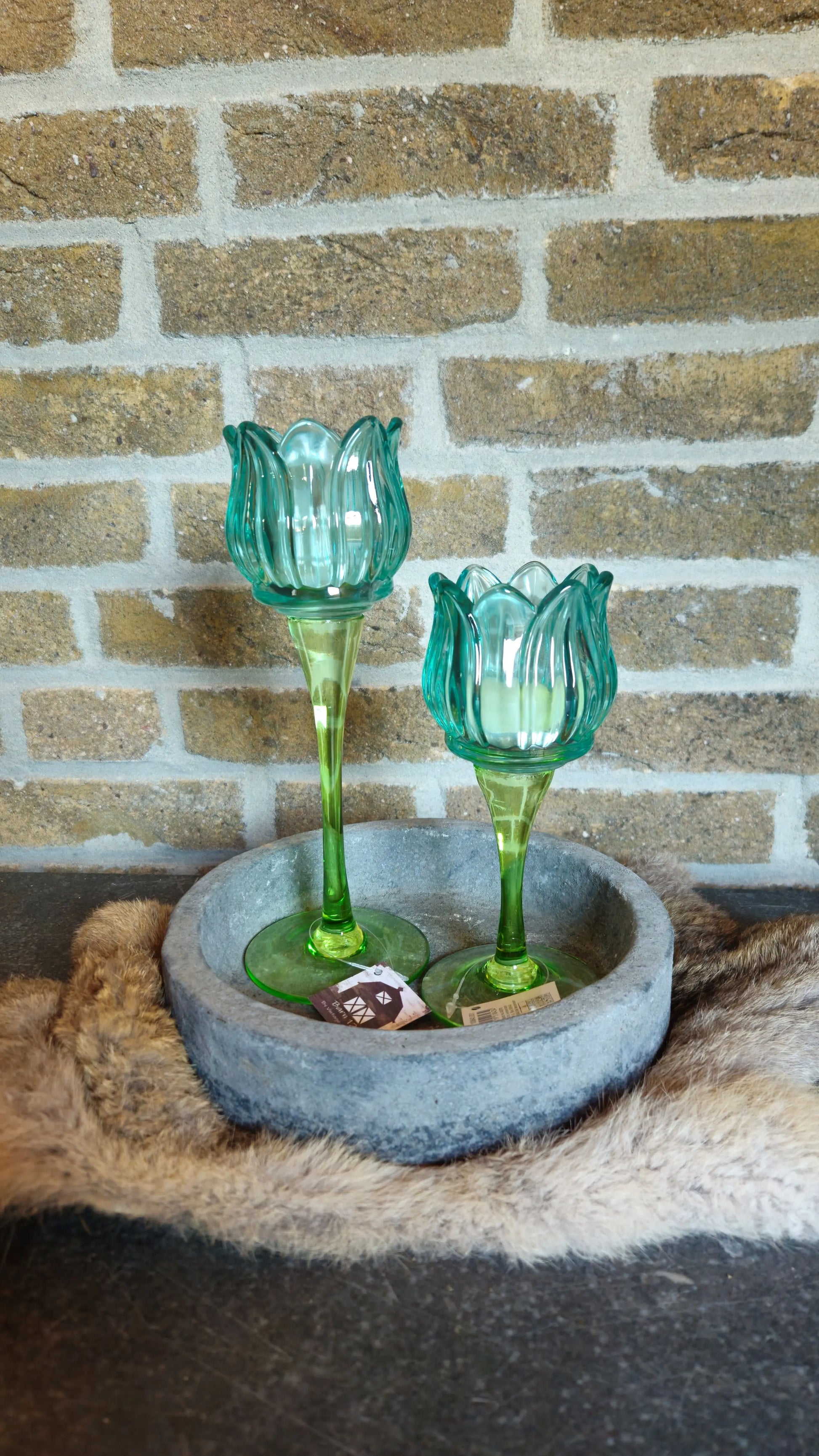 Tulpen Glaasjes Blauw – kunsttulpen in glas | Brynxzonline.nl