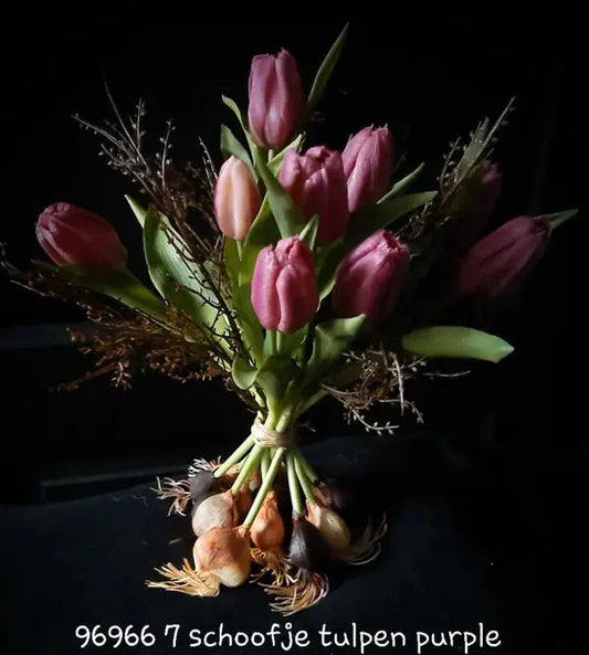 Tulpen Schoof real touch Purple – kunst tulpen | Brynxzonline.nl