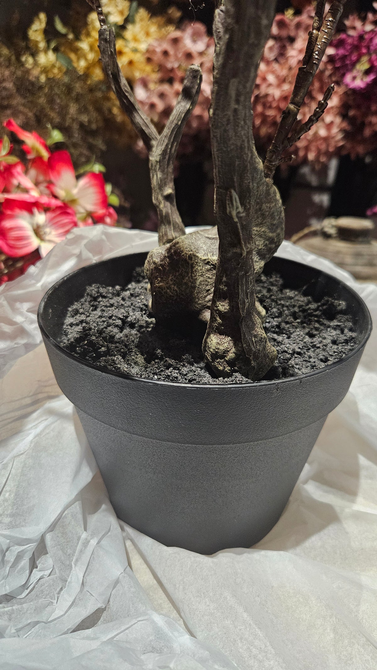 Zijden Bloesem Boom Roze M close-up – kunstboom decoratie | Brynxzonline.nl