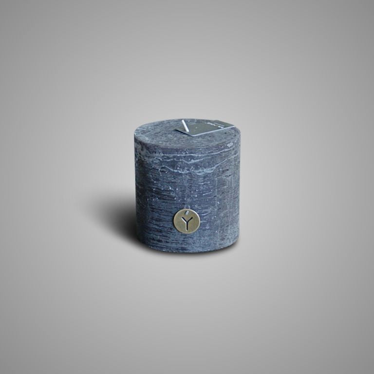 RUSTIC CANDLE  BLACK D.10 H.10