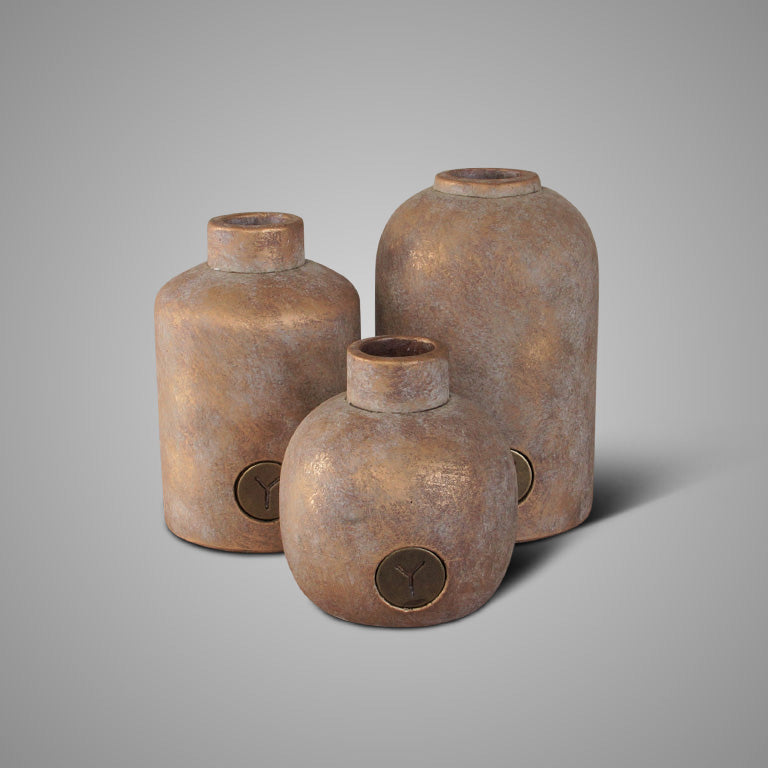 Set of 3 Vases 2023 Jewel D.12 H.18-16-12