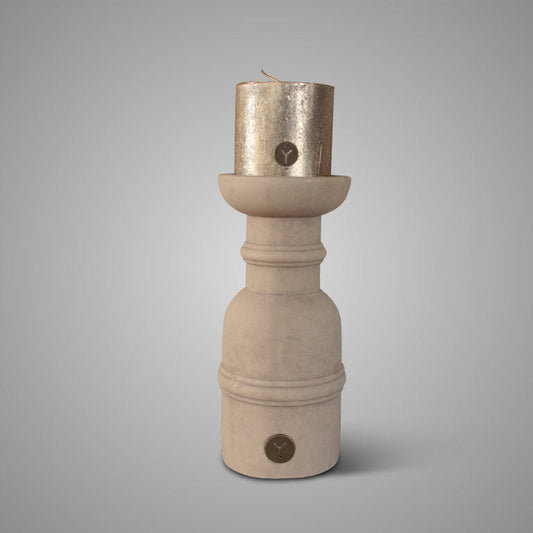 Candleholder Something Special Majestic Beige M D.14 H.30